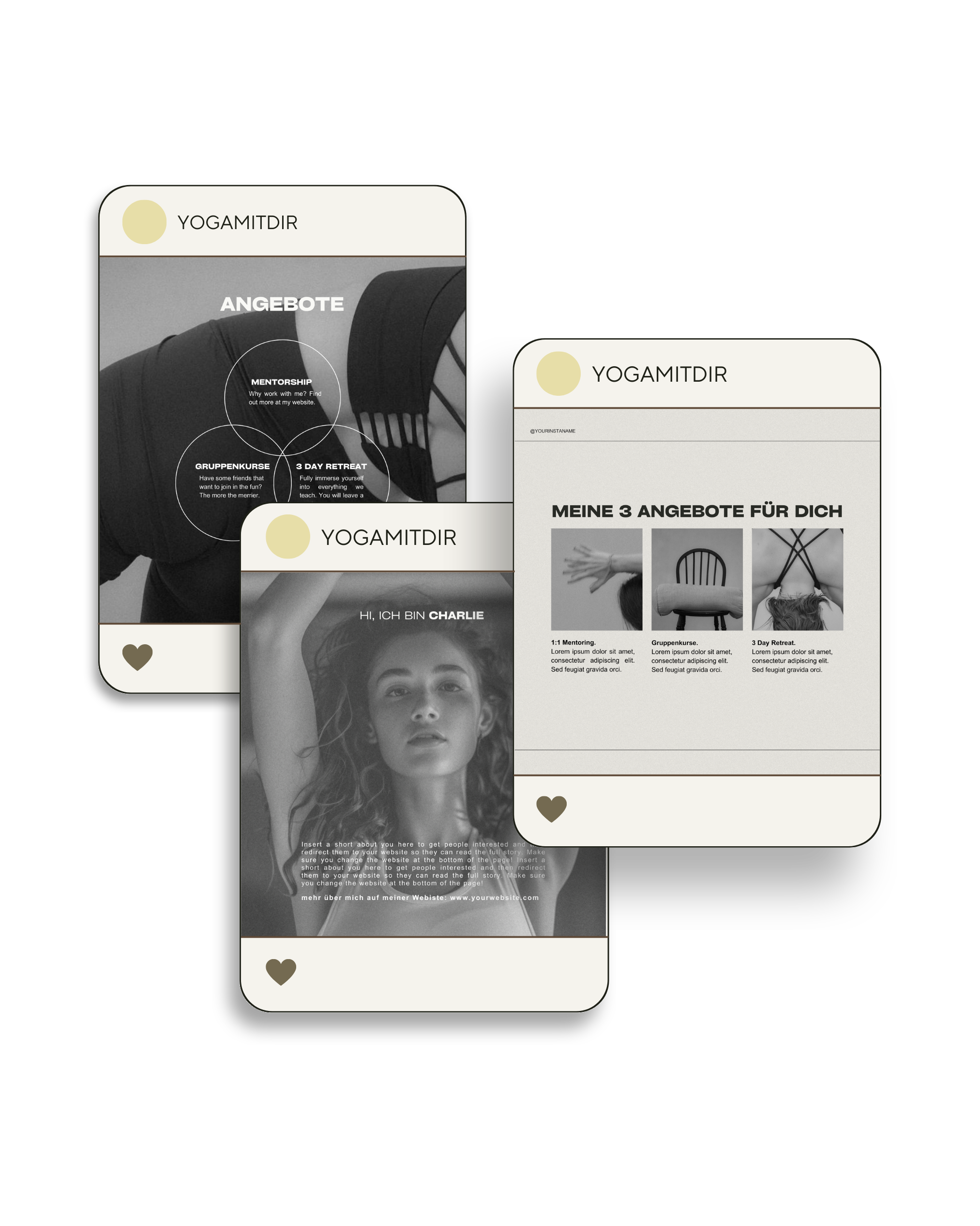 Canva Vorlagen für Instagram-Posts und Storys